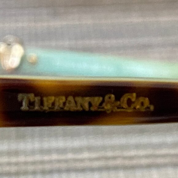 Tiffany Frames~Brown Tortoise with Tiffany Blue  Iconic Tiffany charm symbols - Picture 5 of 10